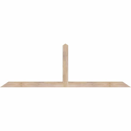 Ekena Millwork Portland Smooth Timber Gable Bracket, Douglas Fir, 84"W x 28"H x 3 1/2"D x 3 1/2"F, 8/12 Pitch GBW084X28X0404POR00SDF